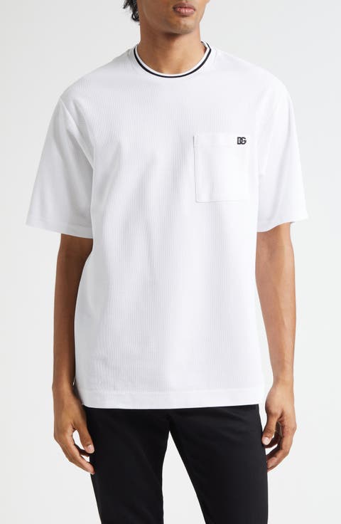 Logo Embroidered Cotton Piqué T-Shirt