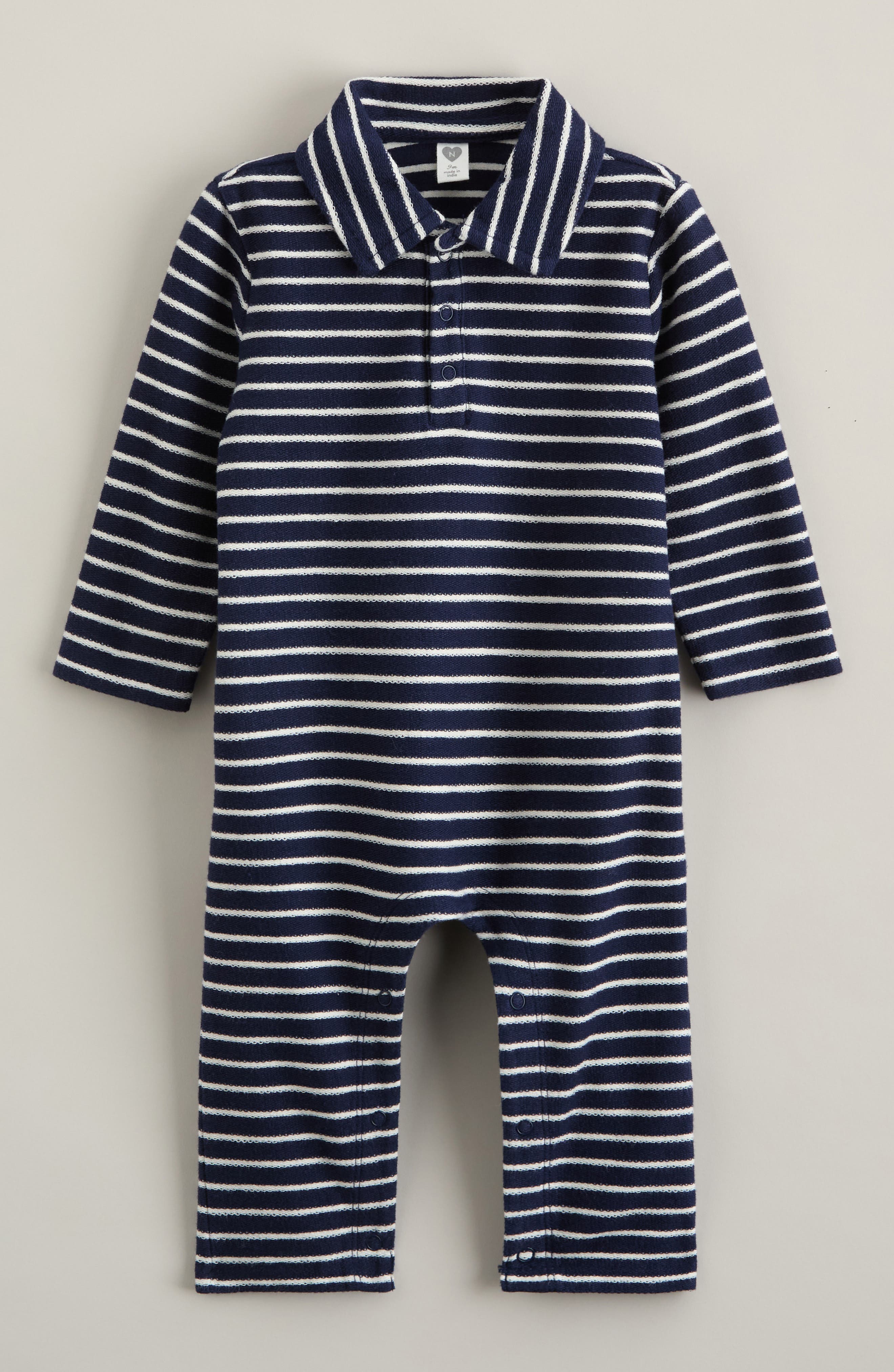 selected NAVY PEACOAT BRETON STRIPE