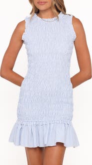 Petal & Pup Kiki Stripe Smocked Minidress