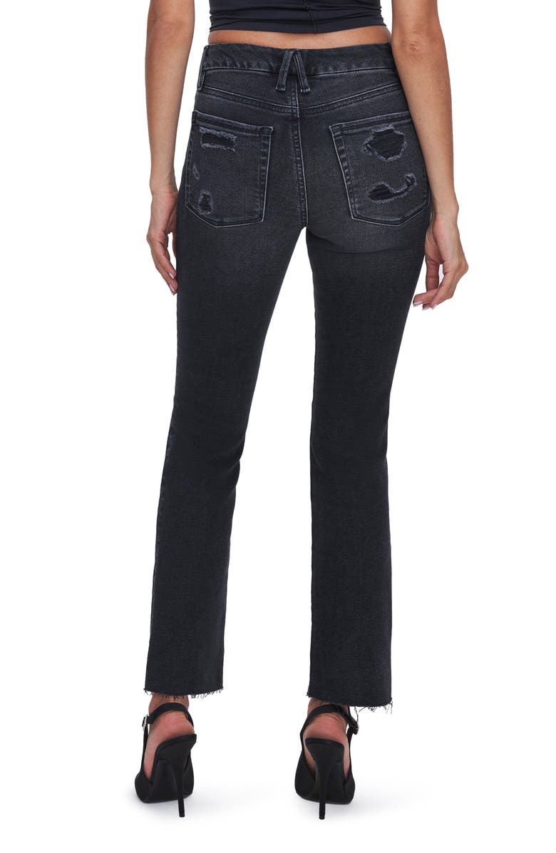Good American Good Legs Straight Leg Jeans, Alternate, color, 