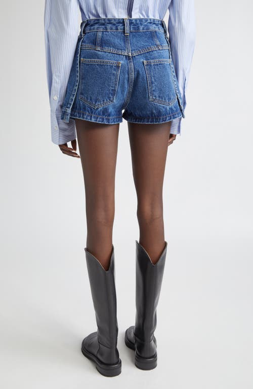 Monse Denim Jacket Front Shorts In Blue