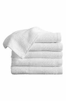 Woven & Weft Cotton Textured Weave 6-Piece Hand Towel Set