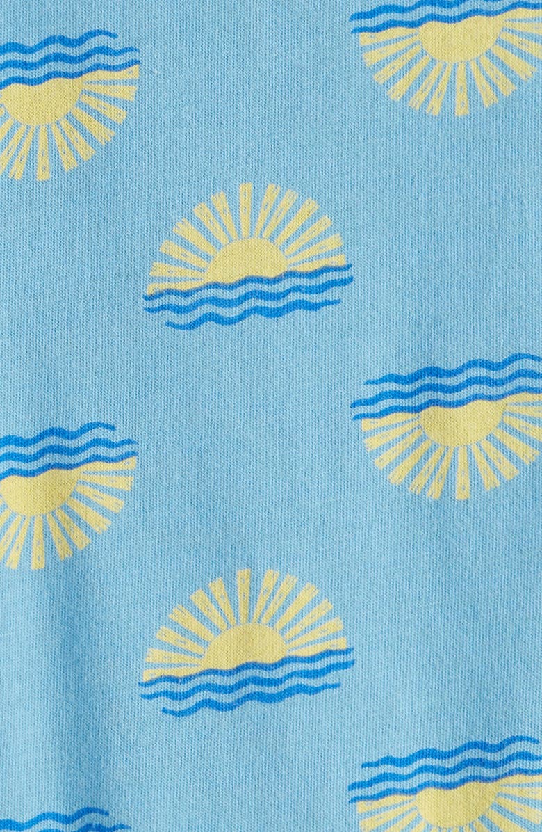 Tucker + Tate Sleeveless Cotton Romper, Alternate, color, Blue Heritage Sun Waves