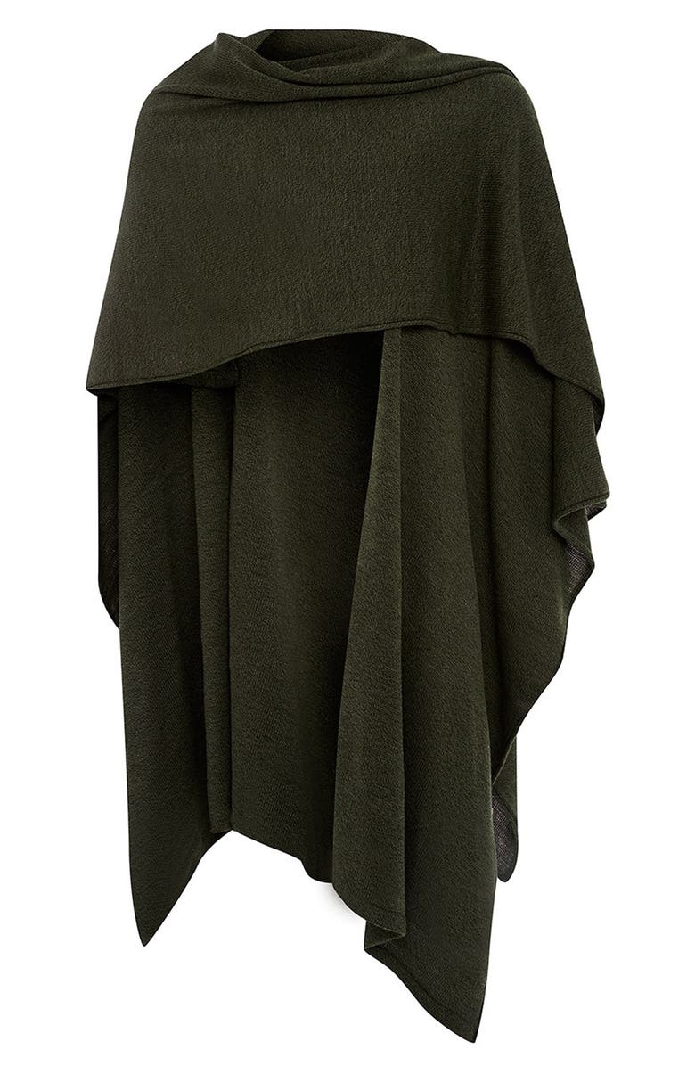 Topman Wrap Knit Cape, Alternate, color, 