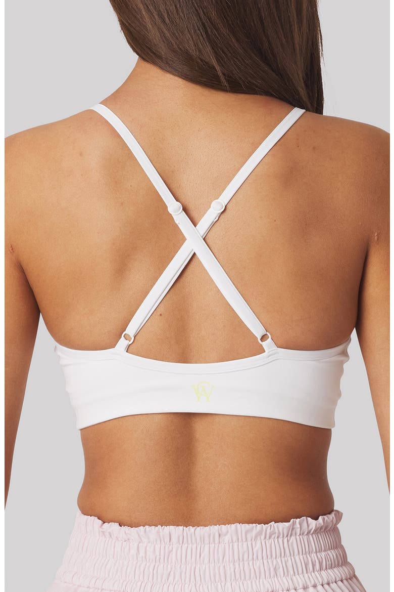 Isla Sports Bra, Alternate, color, WHITE