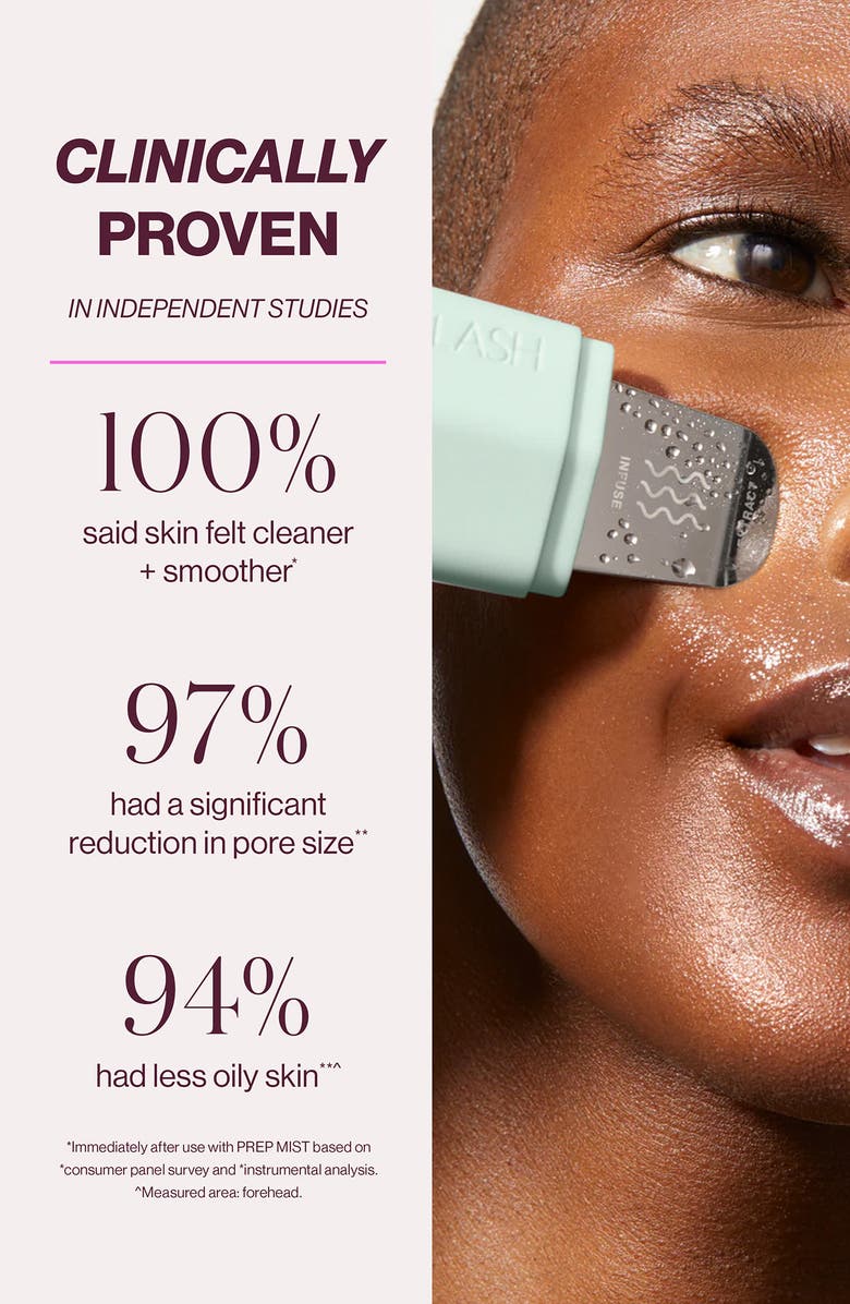 DERMAFLASH DERMAPORE+ Ultrasonic Pore Extractor + Skincare Infuser, Alternate, color, Seafoam