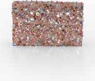 Jewel Badgley Mischka Aurora Beaded Mini Trapezoid Clutch