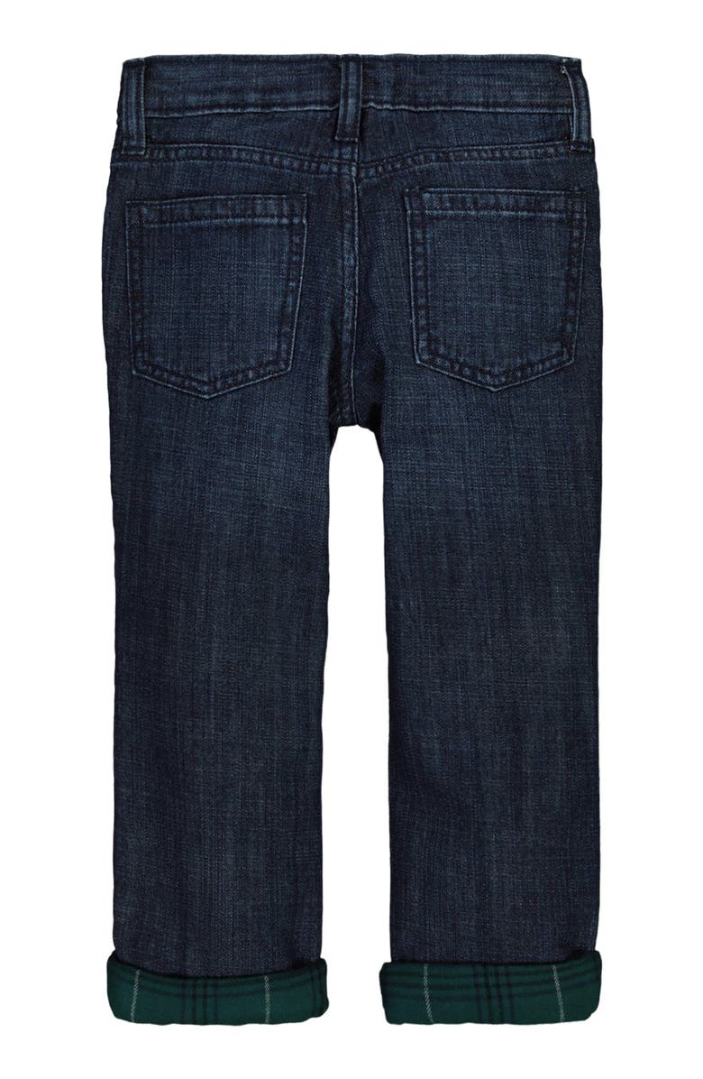 Hope & Henry Baby Boys' Flannel Lined Denim, Infant, Alternate, color, Medium Wash Flannel Lining