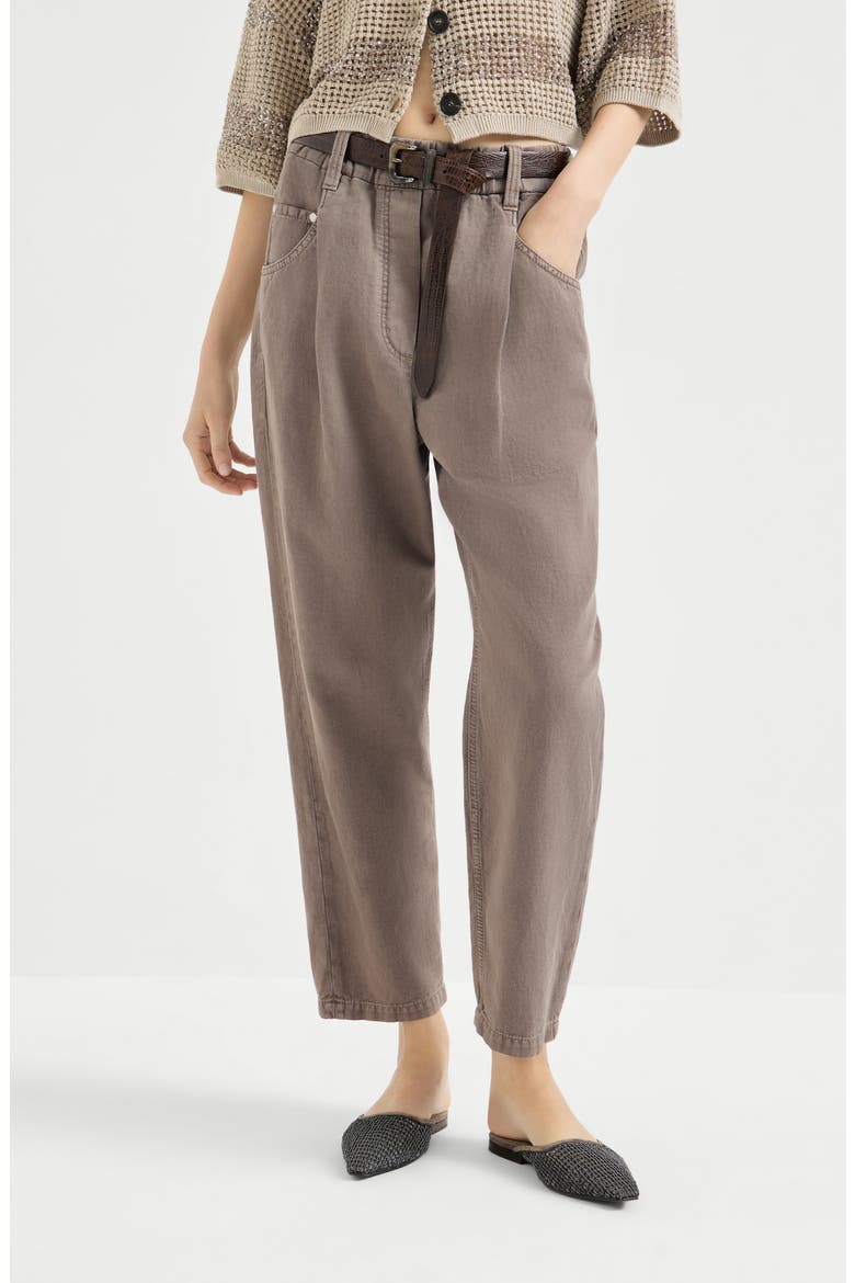 Five-pocket trousers, Main, color, Earth