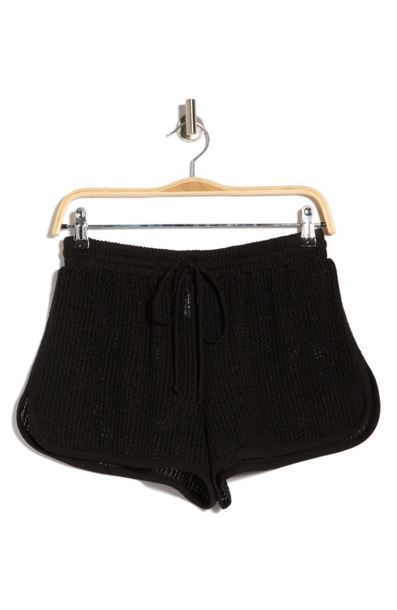 Abound Knit Dolphin Hem SHorts, Alternate, color, Black