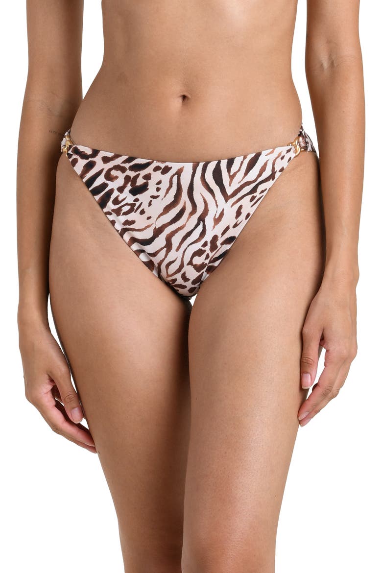 Fierce Territory Print Bikini Bottoms, Main, color, TAUPE