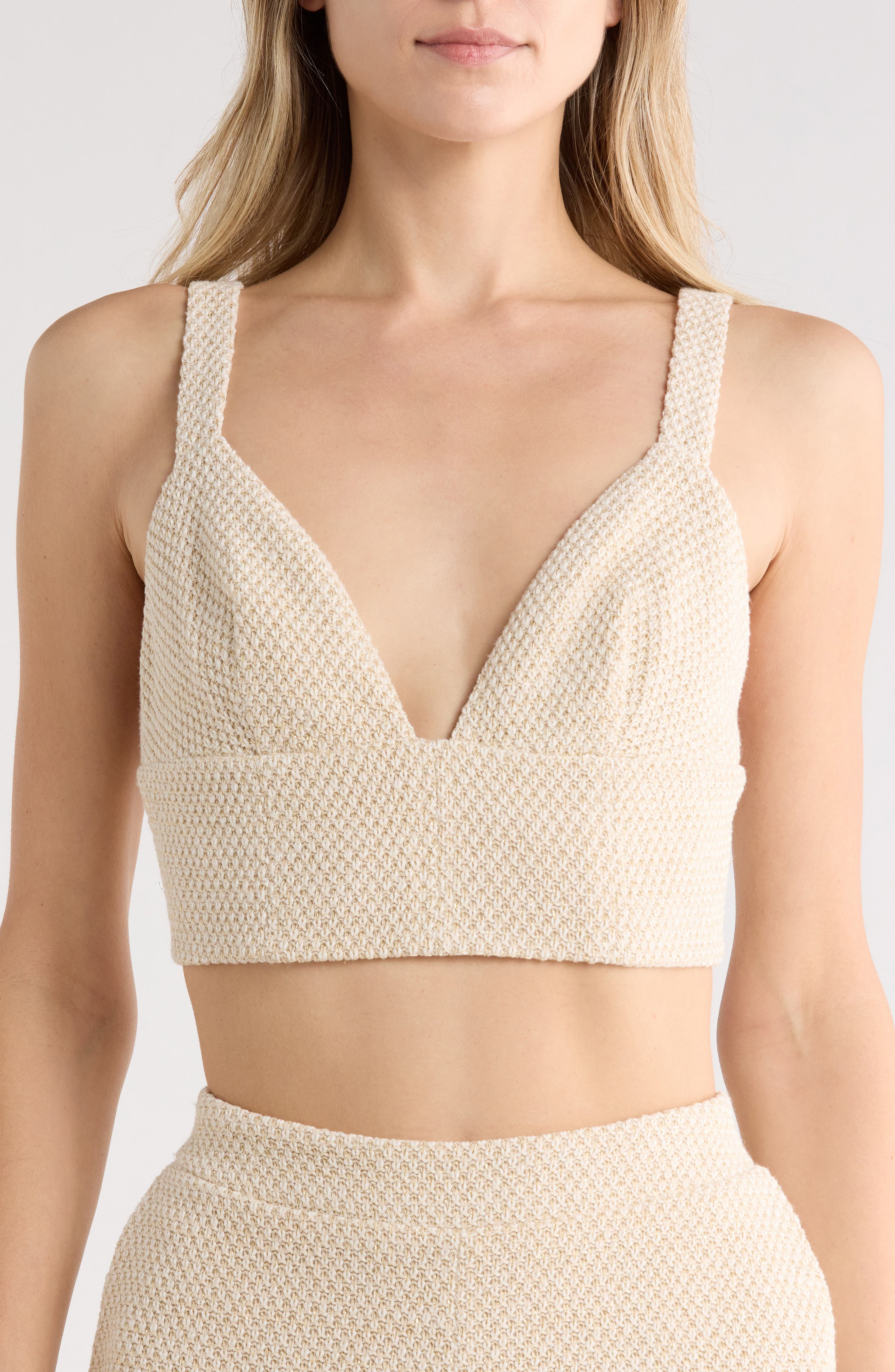 Castalia Cotton Blend Crop Top - image 3