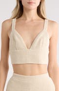 L'AGENCE Castalia Cotton Blend Crop Top