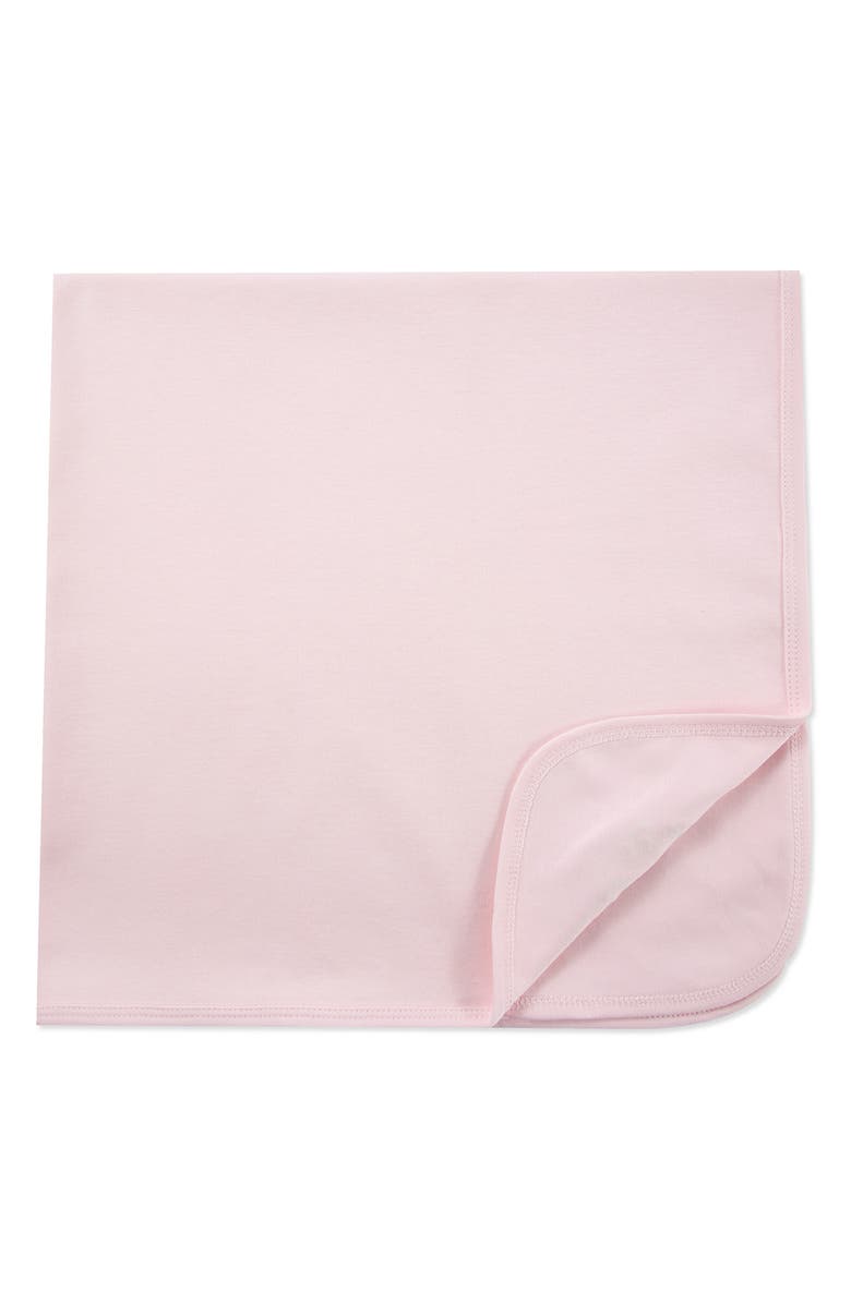 Little Me Placed Floral Cotton Blanket, Alternate, color, Pink