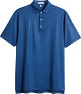 Peter Millar Gingham Microcheck Performance Jersey Polo