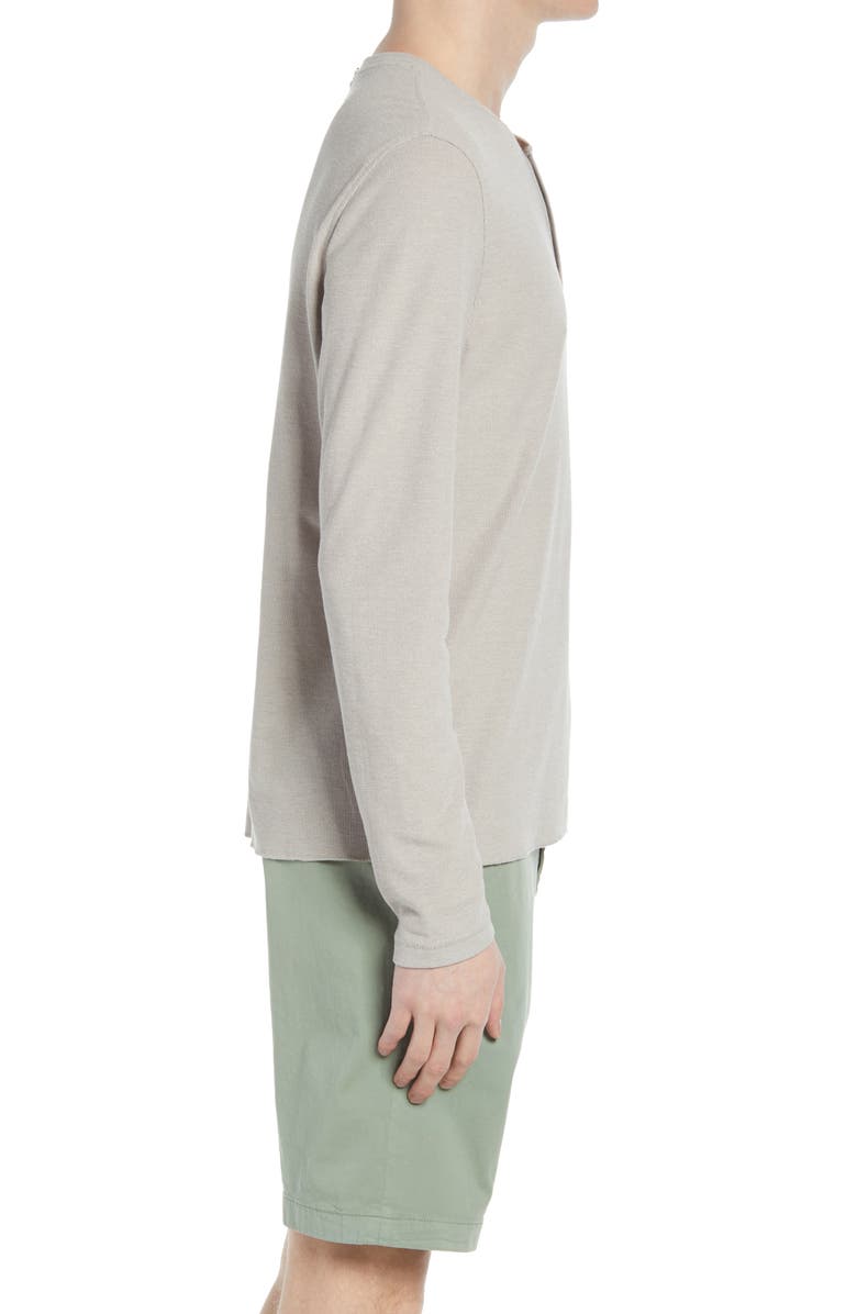 Billy Reid Slim Fit Waffle Knit Henley, Alternate, color, 