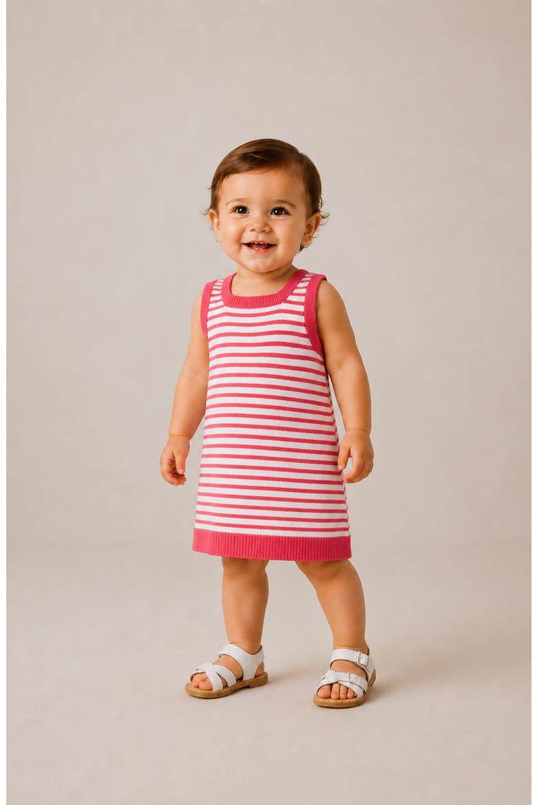 Sleeveless Knit Dress & Bloomers Set, Alternate, color, PINK