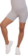 MOTHERHOOD MATERNITY 6 1/2" Ribbed Maternity Biker Short