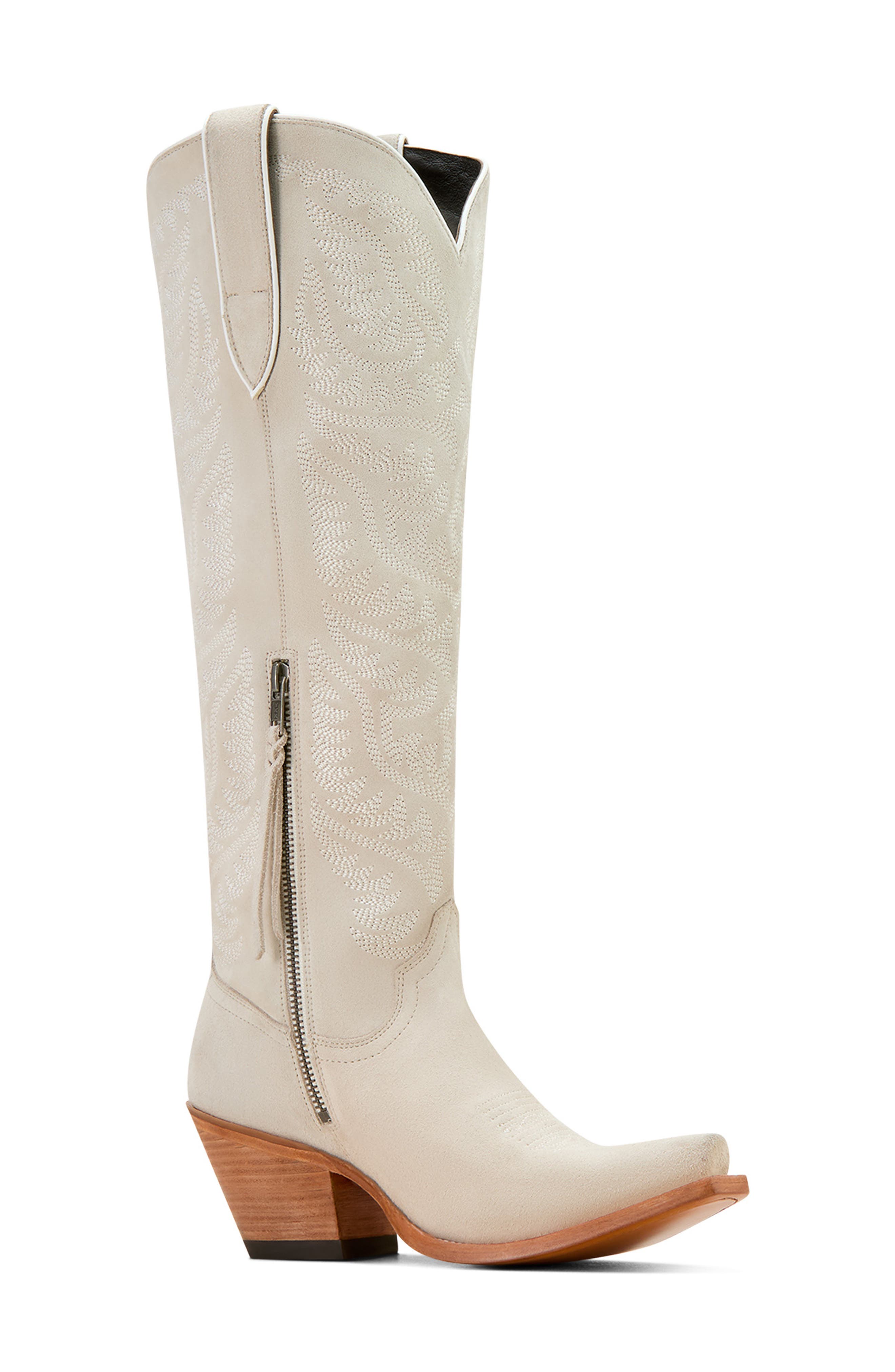 Ariat Laramie X Toe Stretch Western Boot, Main, color, White