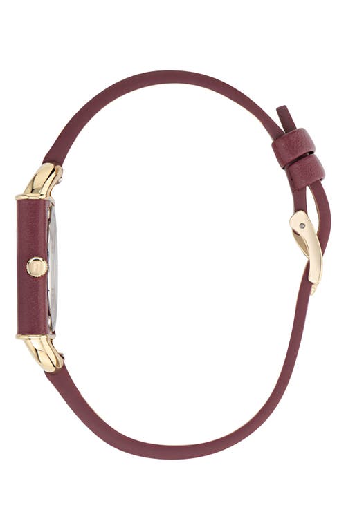 Furla Heritage Square Leather Strap Watch, 28mm In Multi