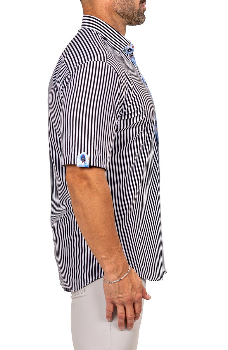 Maceoo Galileo Marthy Short Sleeve Button-Up Shirt, Alternate, color, 