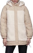 Avec Les Filles Hooded Nylon & Faux Shearling Anorak