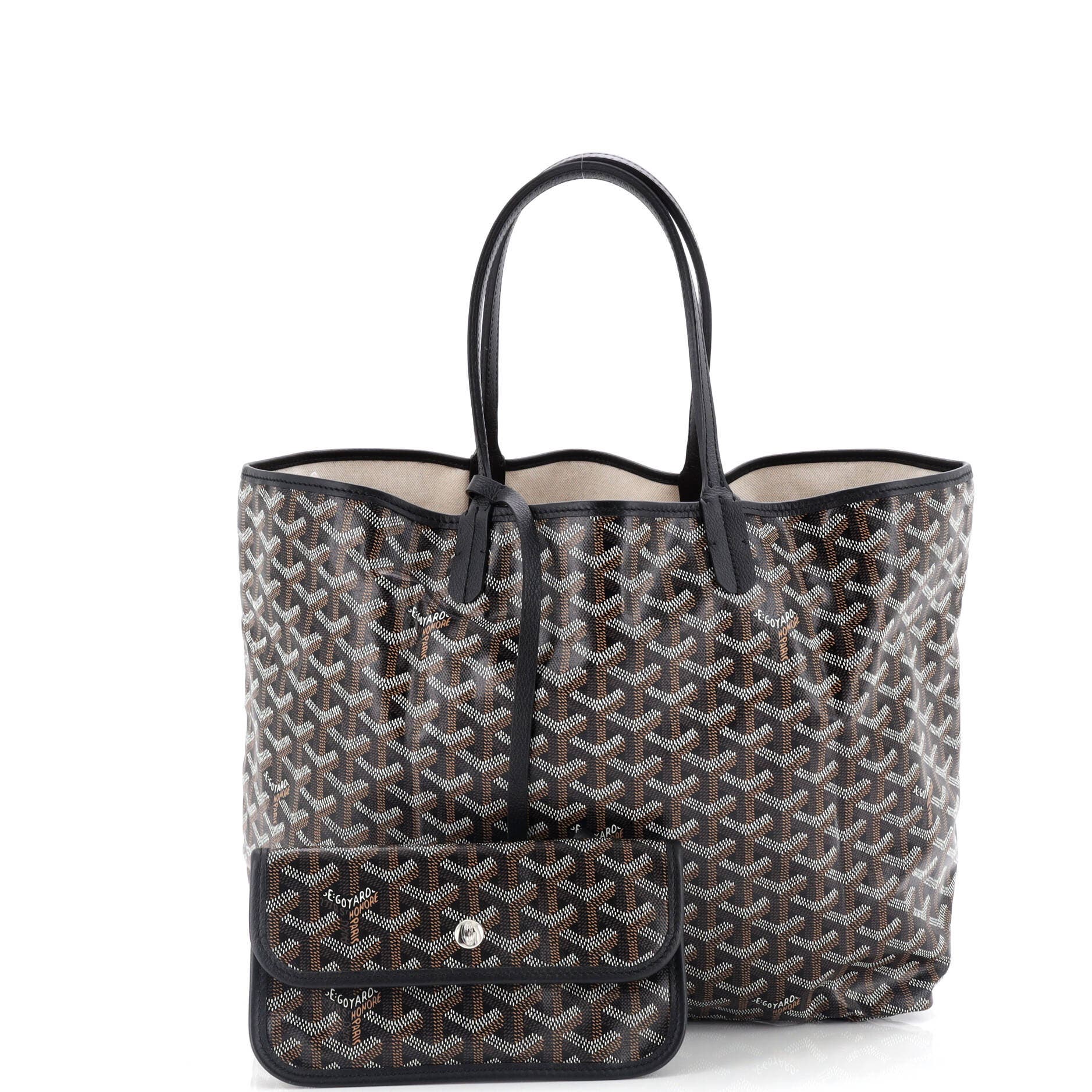 Pre-Owned Goyard Saint Louis Tote Coated Canvas PM, Alternate, color, 