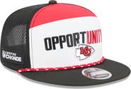 New Era Men's New Era White/Black Kansas City Chiefs 2025 Inspire Change Split Panel 9FIFTY Snapback Hat