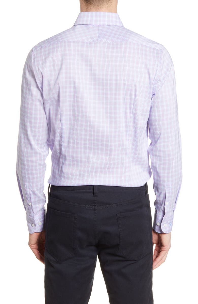 Psycho Bunny Slim Fit Stretch Non-Iron Plaid Dress Shirt, Alternate, color, 