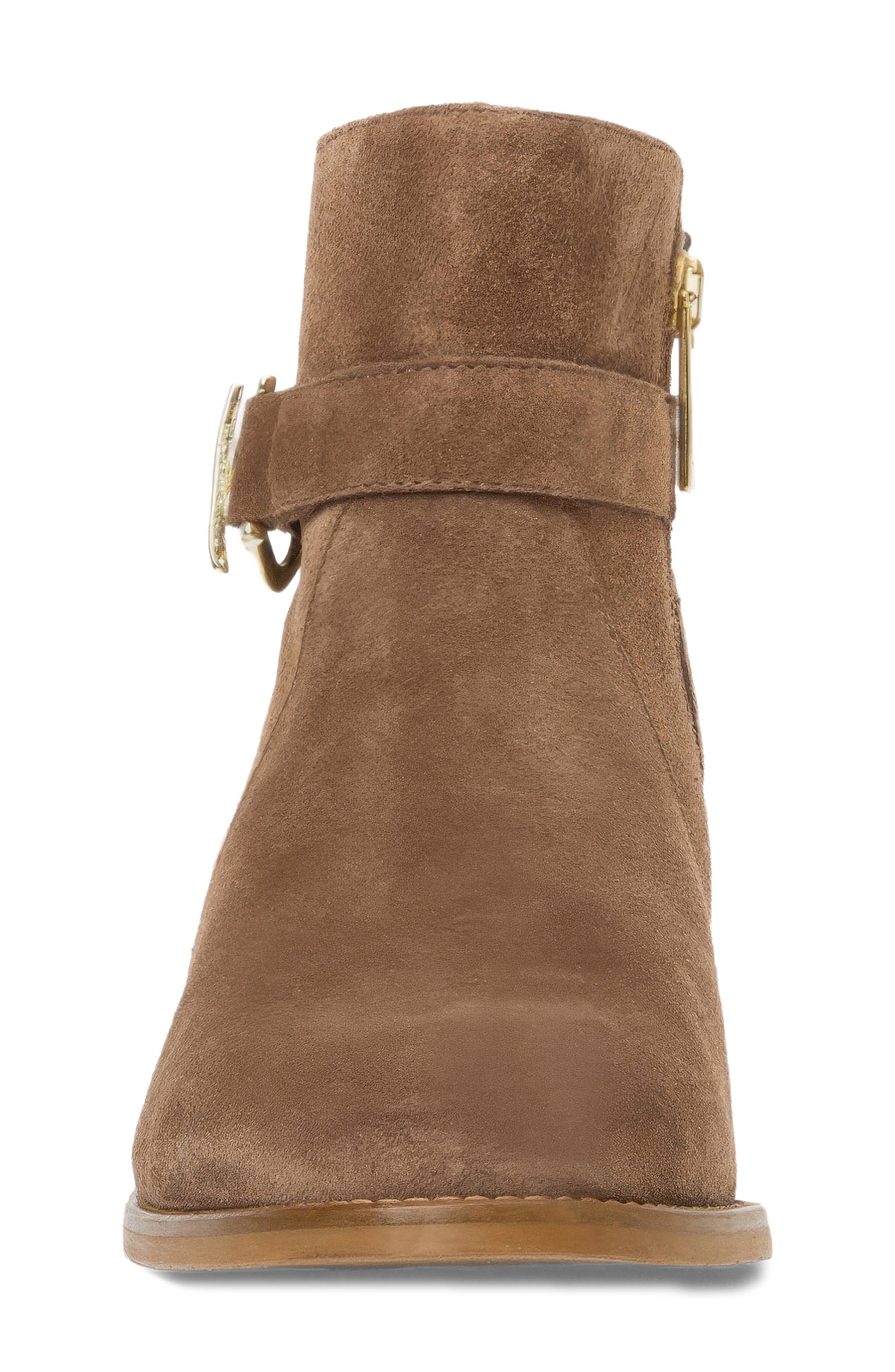 Silla Waterproof Bootie, Alternate, color, CARAMEL SUEDE