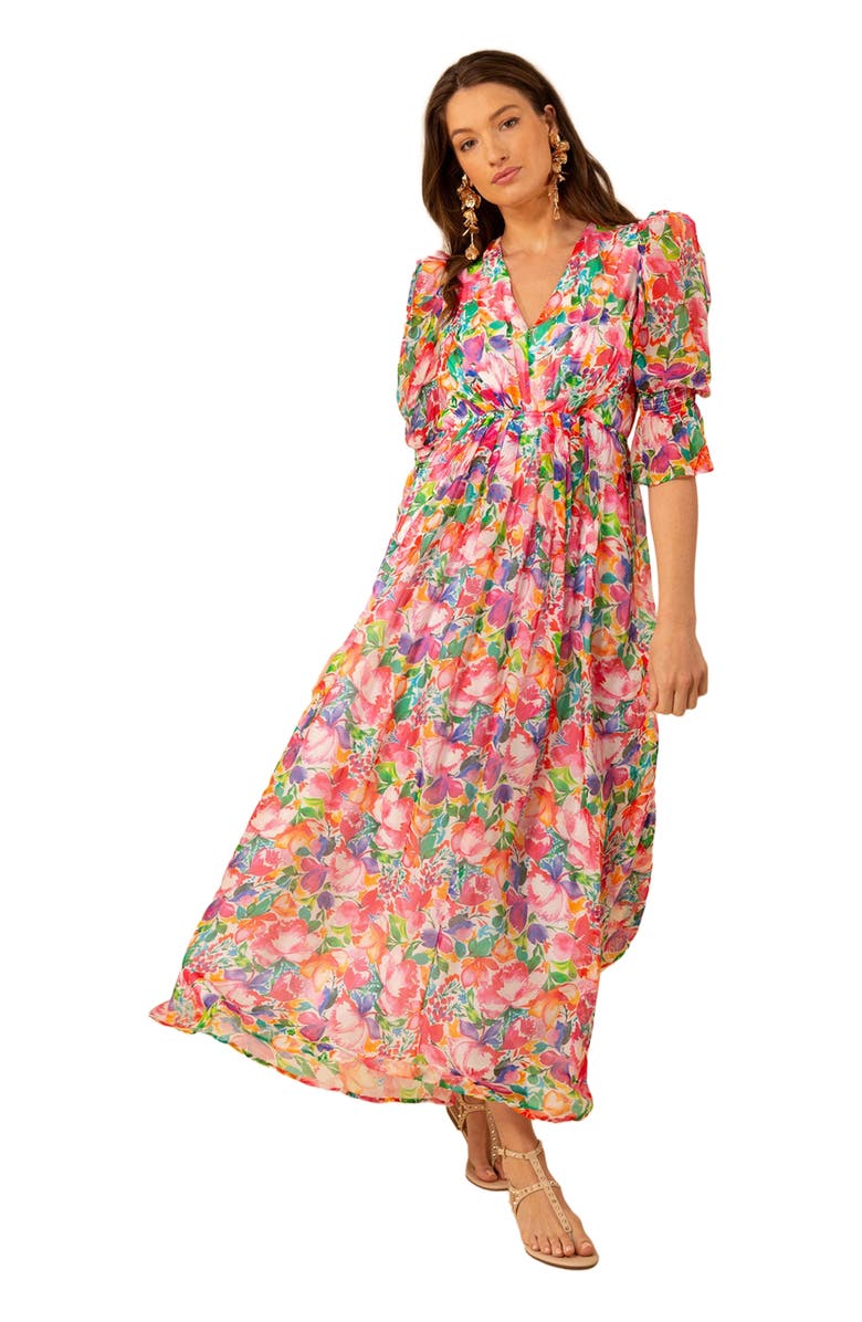 Hale Bob Ophelia Chiffon Maxi Dress, Alternate, color, 