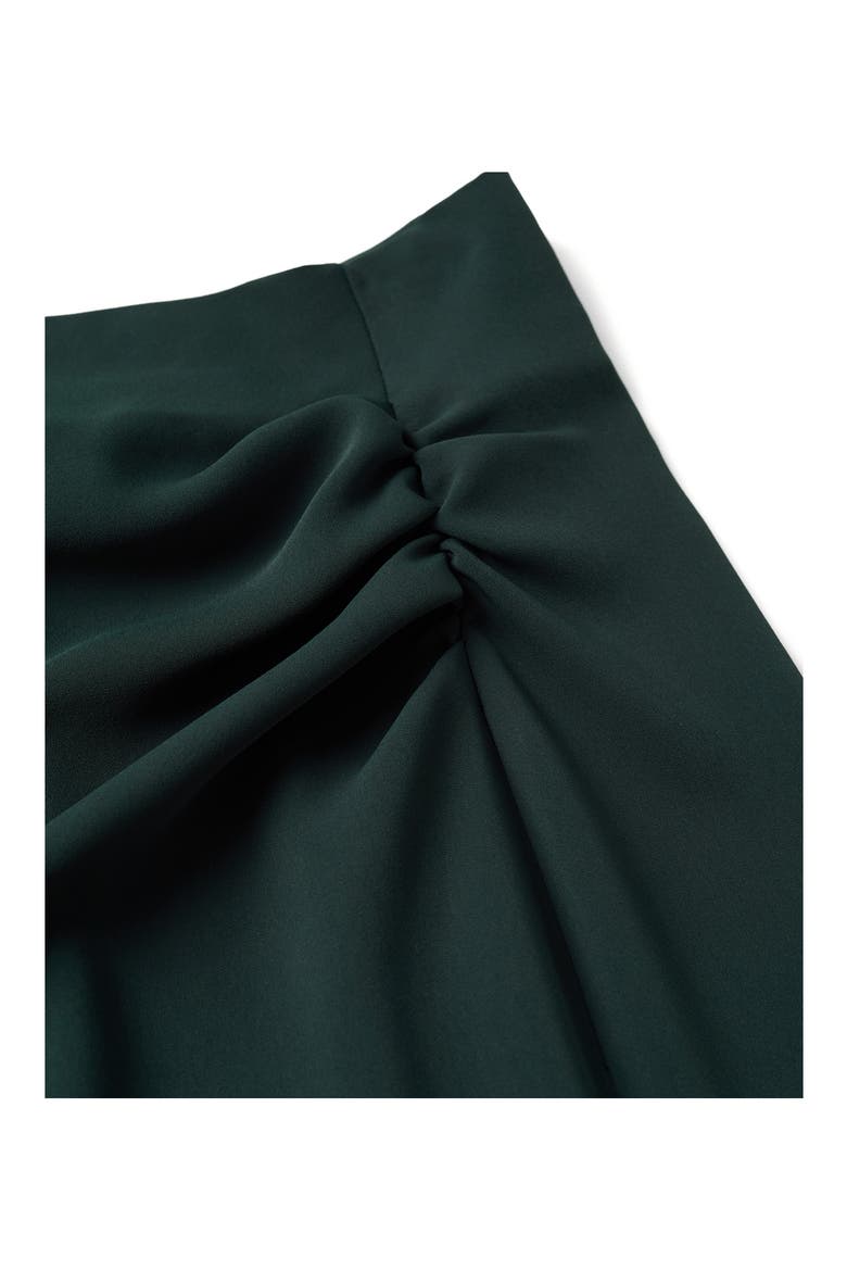 Vent Midi Skirt, Alternate, color, DARK GREEN