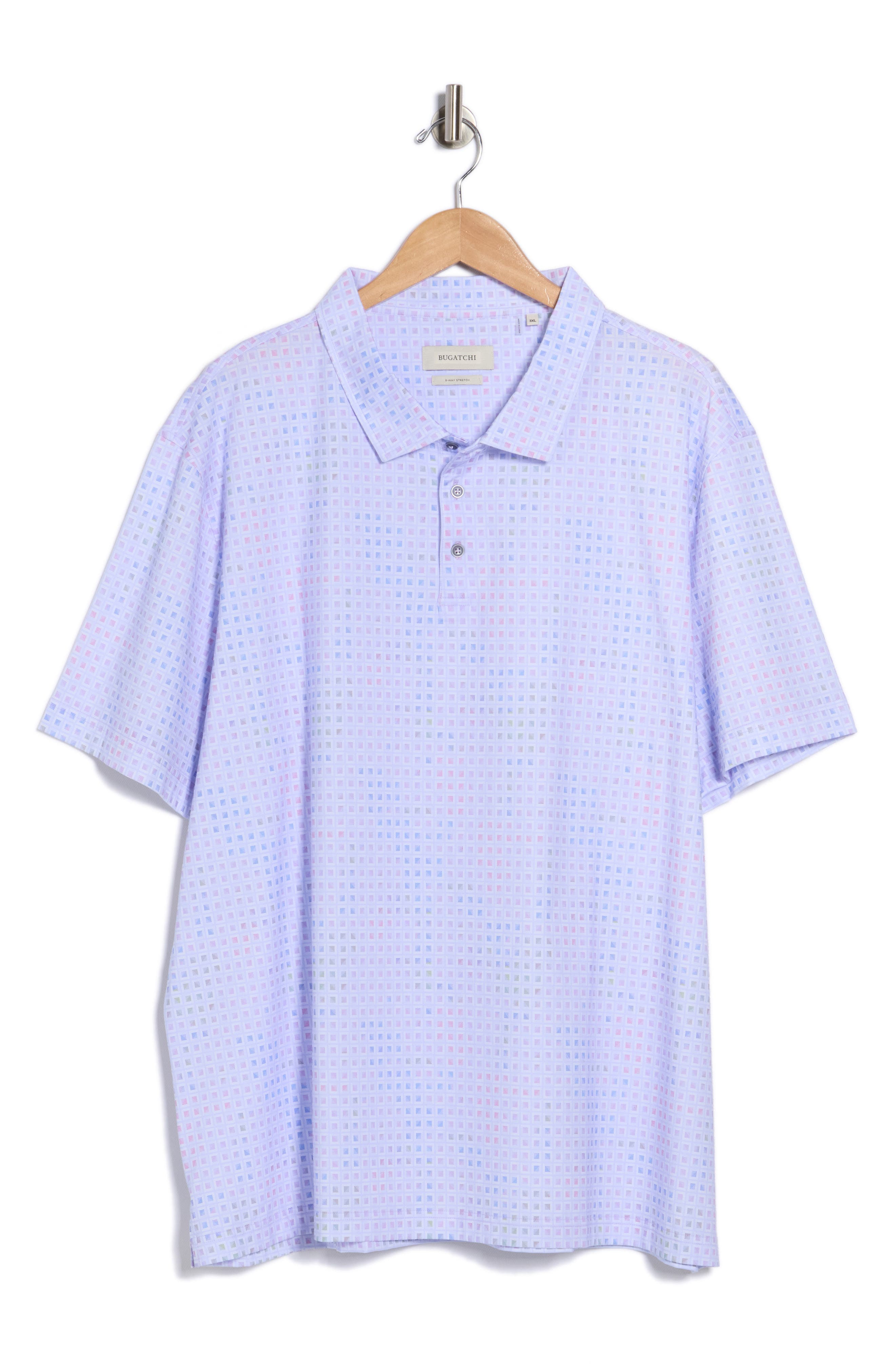 Bugatchi Box Stretch Cotton Knit Polo