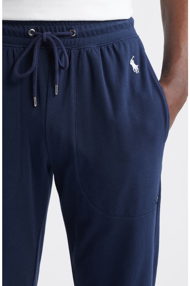 Featherweight Cotton Blend Pajama Joggers, Alternate, color, NAVY