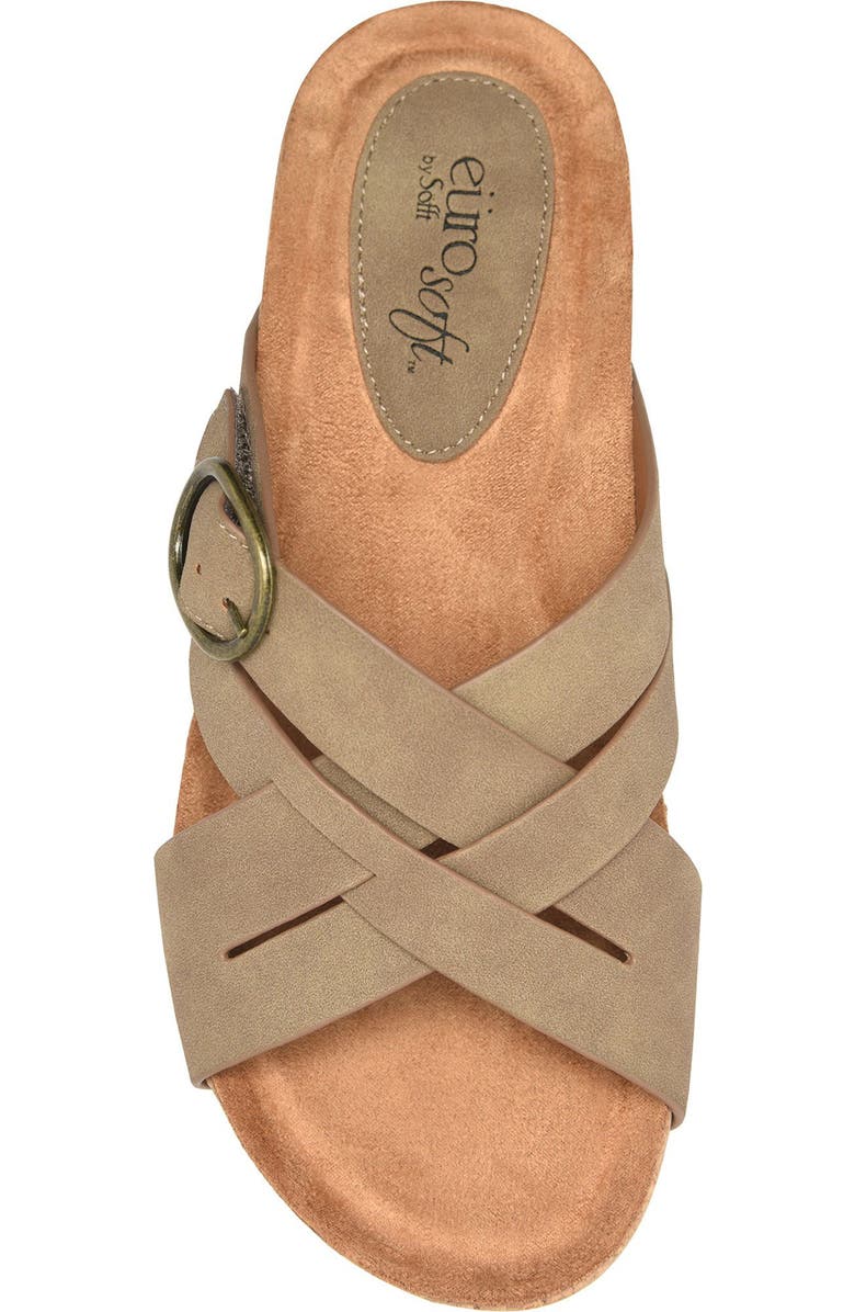 EUROSOFT Grainger Wedge Sandal, Alternate, color, Stone