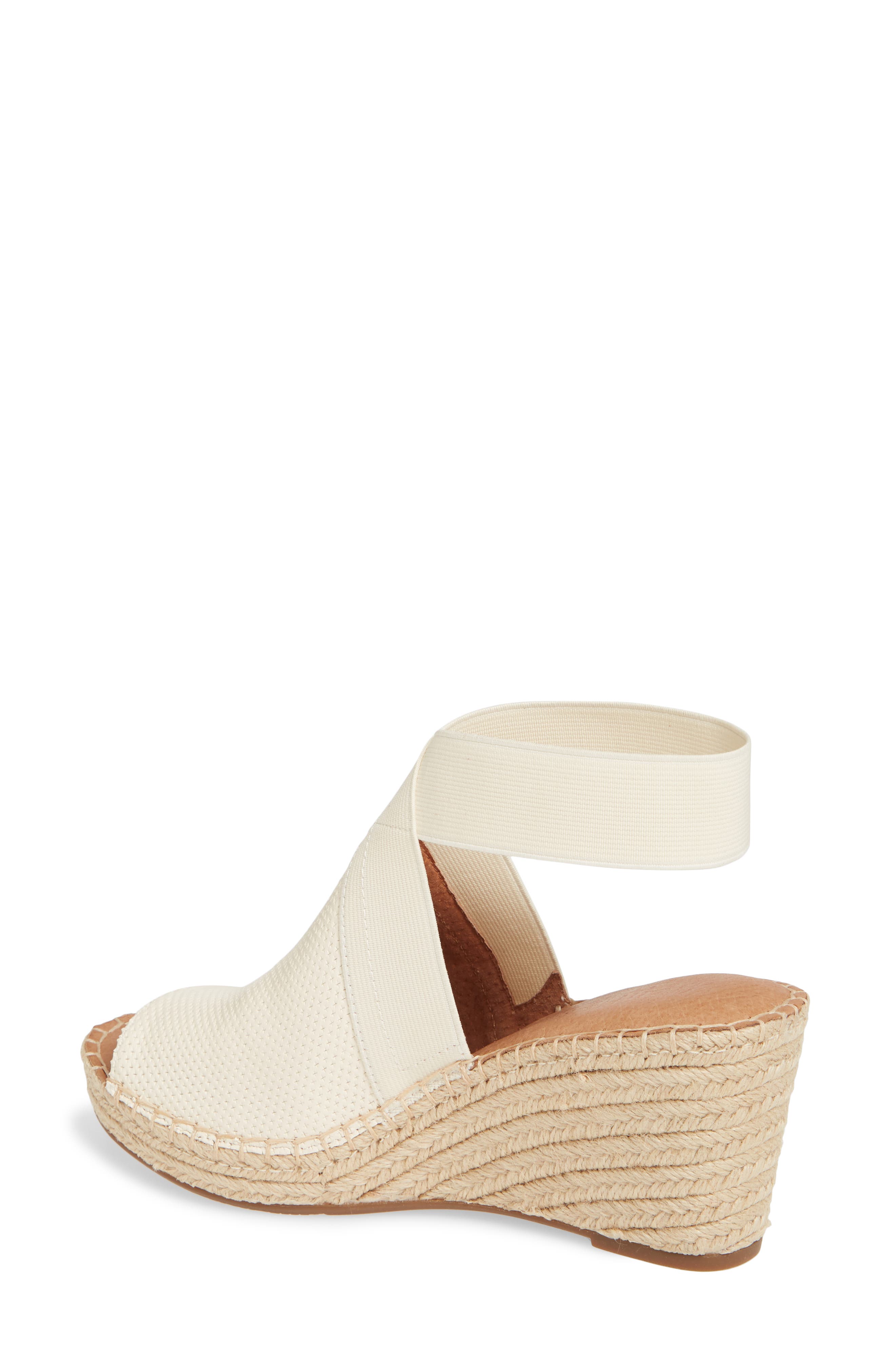 Signature Colleen Espadrille Wedge, Alternate, color, WHITE LEATHER