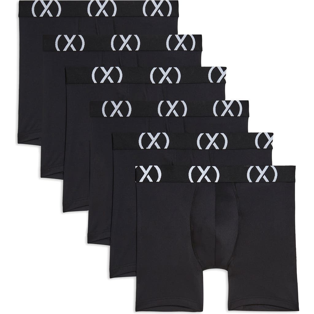 2(x)ist 6-pack Sport Boxer Briefs In Black