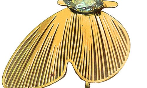 Panacea Butterfly Linear Drop Earrings In Gold