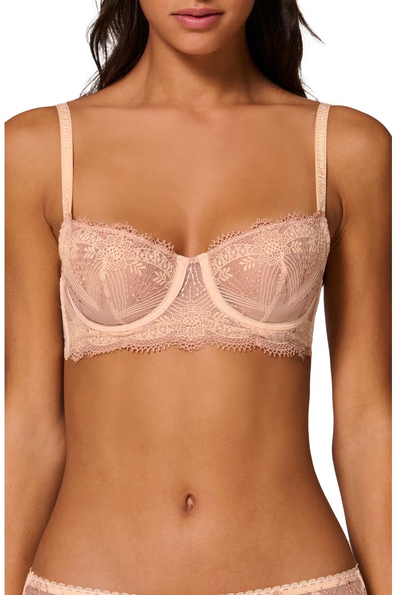 Allure Underwire Balconette Bra, Main, color, CHIC BEIGE