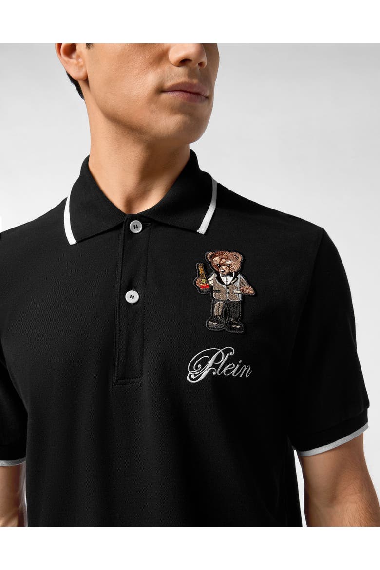 Polo Shirt Ss Teddy Men, Alternate, color, black