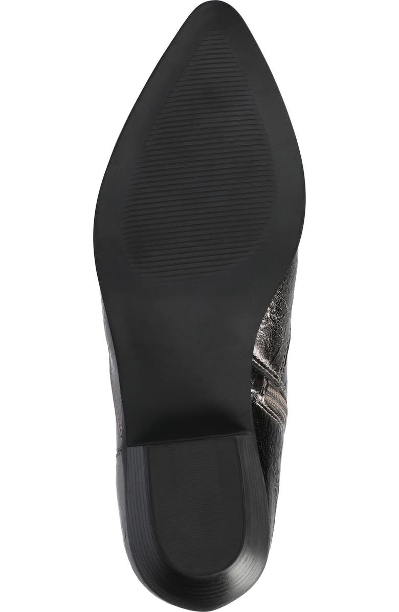 Journee Collection Taliah Western Ankle Boot - Wide Width Available, Alternate, color, Pewter
