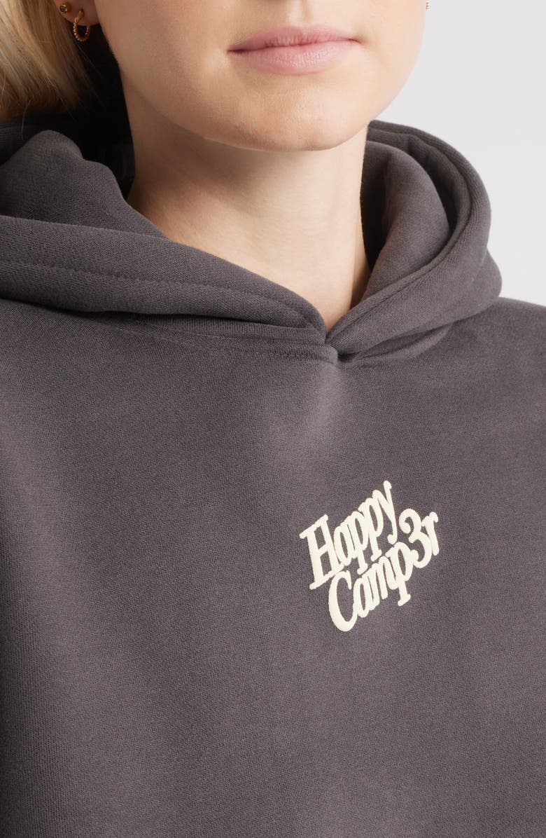 HAPPY CAMP3R Puff Series Core Logo Cotton Blend Hoodie, Alternate, color, Charcoal Gray