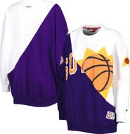TOMMY JEANS Women's Tommy Jeans Purple/White Phoenix Suns Ariel Pullover Sweatshirt