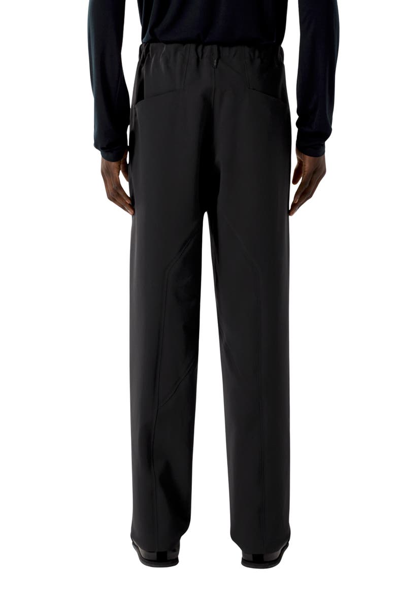 Spere Water Repellent Soft Shell Pants, Alternate, color, BLACK