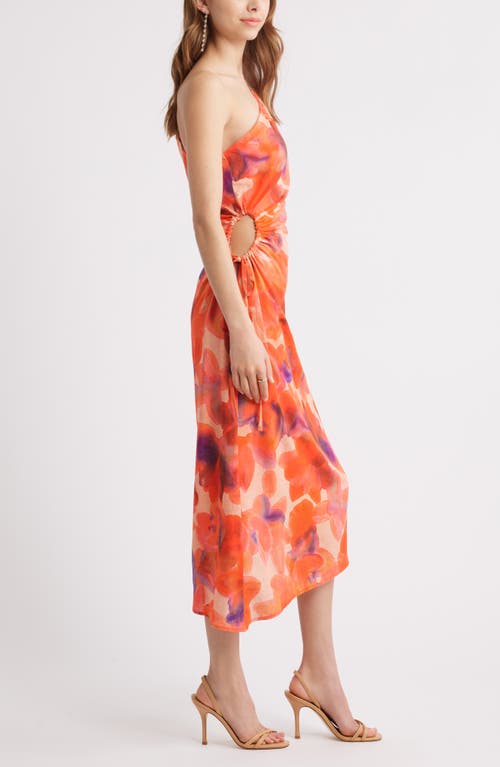 Chelsea28 Floral One-shoulder Sheath Dress In Pink Floral Multi