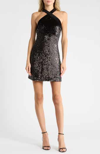 Isla Halter Neck Sequin Minidress