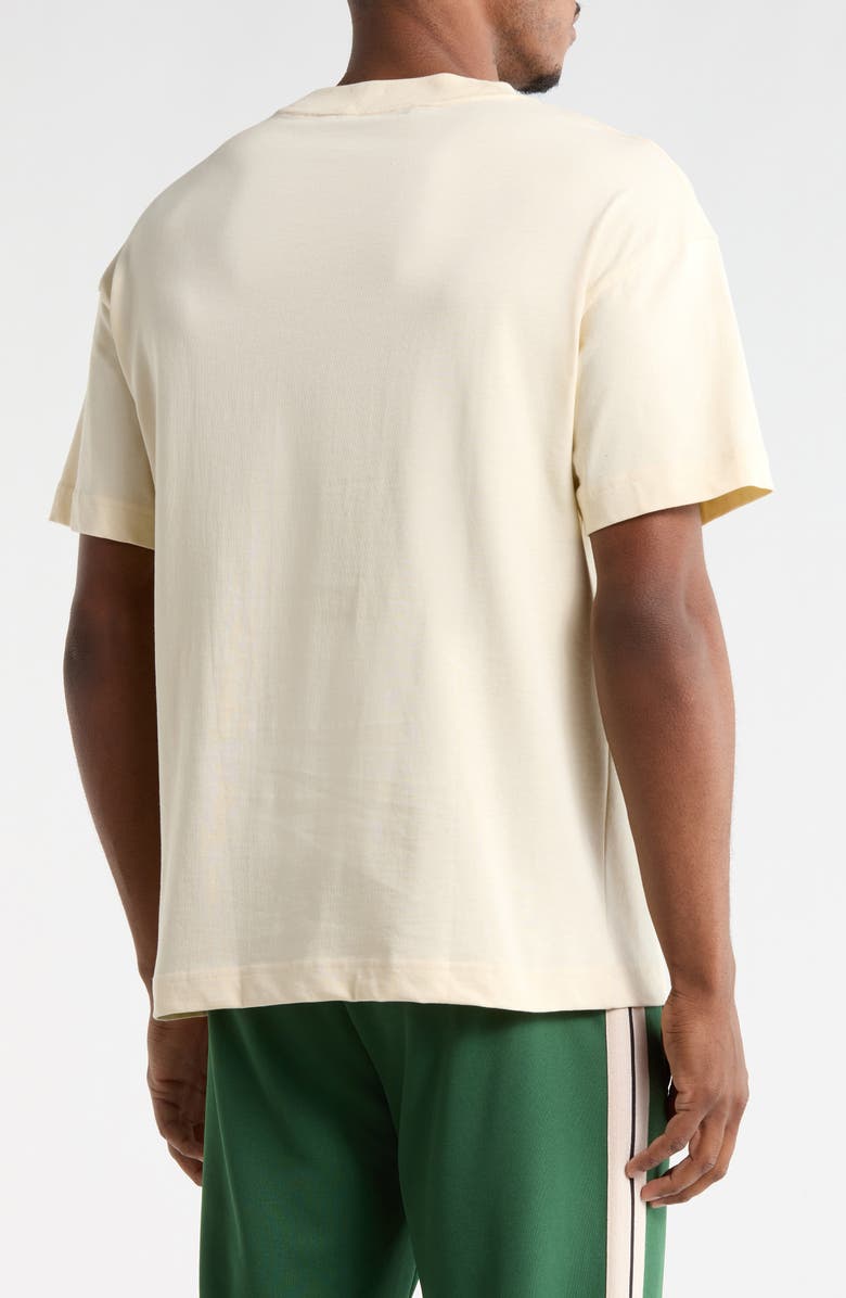 Palm Angels Logo Graphic T-Shirt, Alternate, color, Ivory