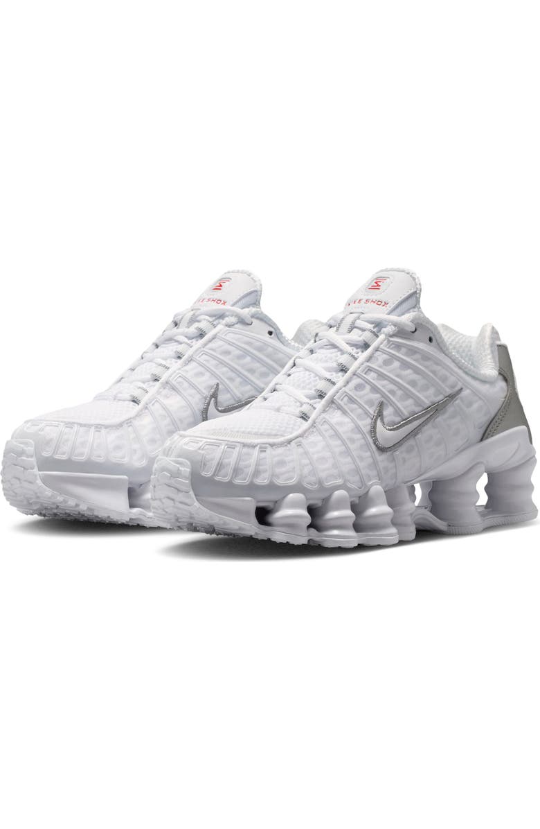 Nike Kids' Shox TL Sneaker, Main, color, White/ White