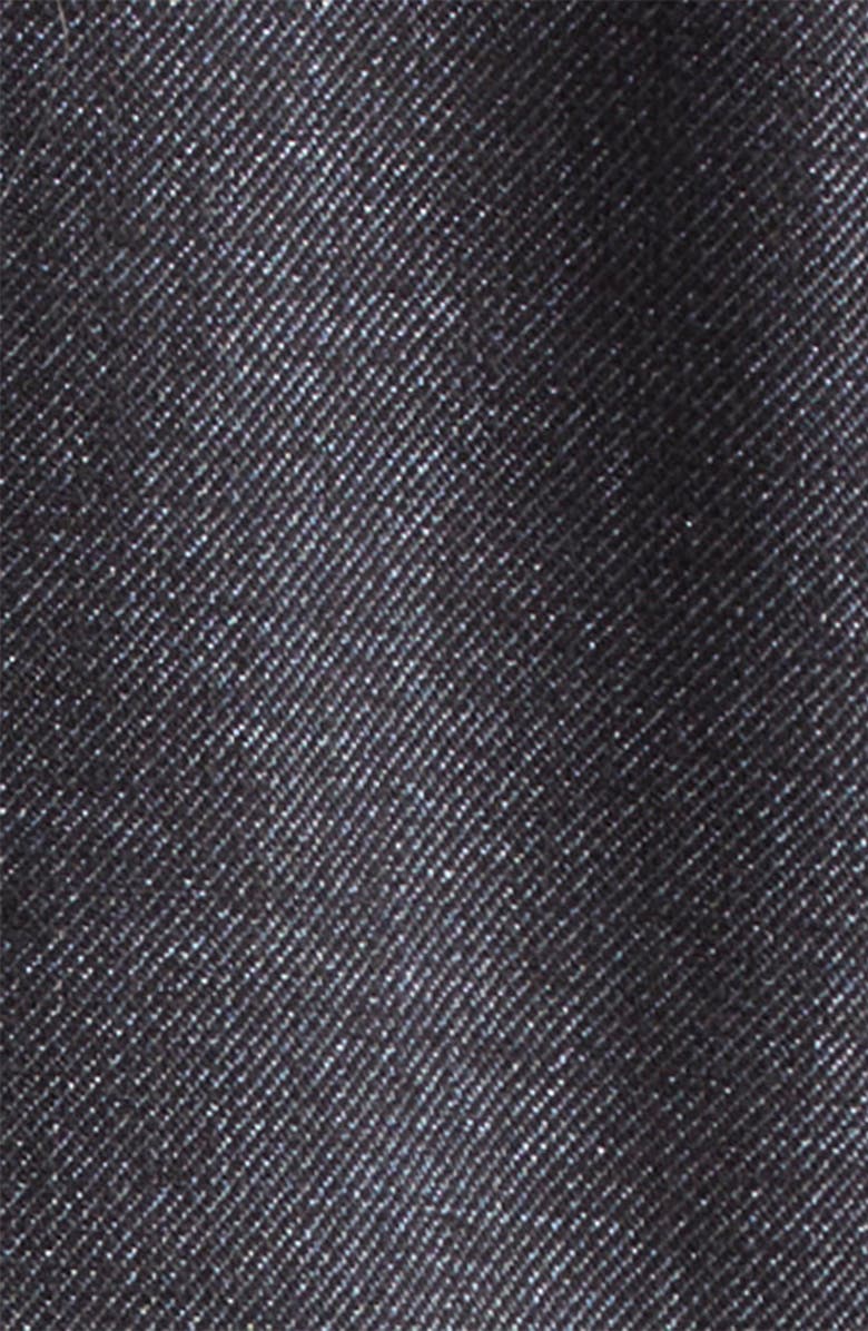 Ramy Brook Mav Embroidered Stud Detail Denim Jacket, Alternate, color, Dark Indigo