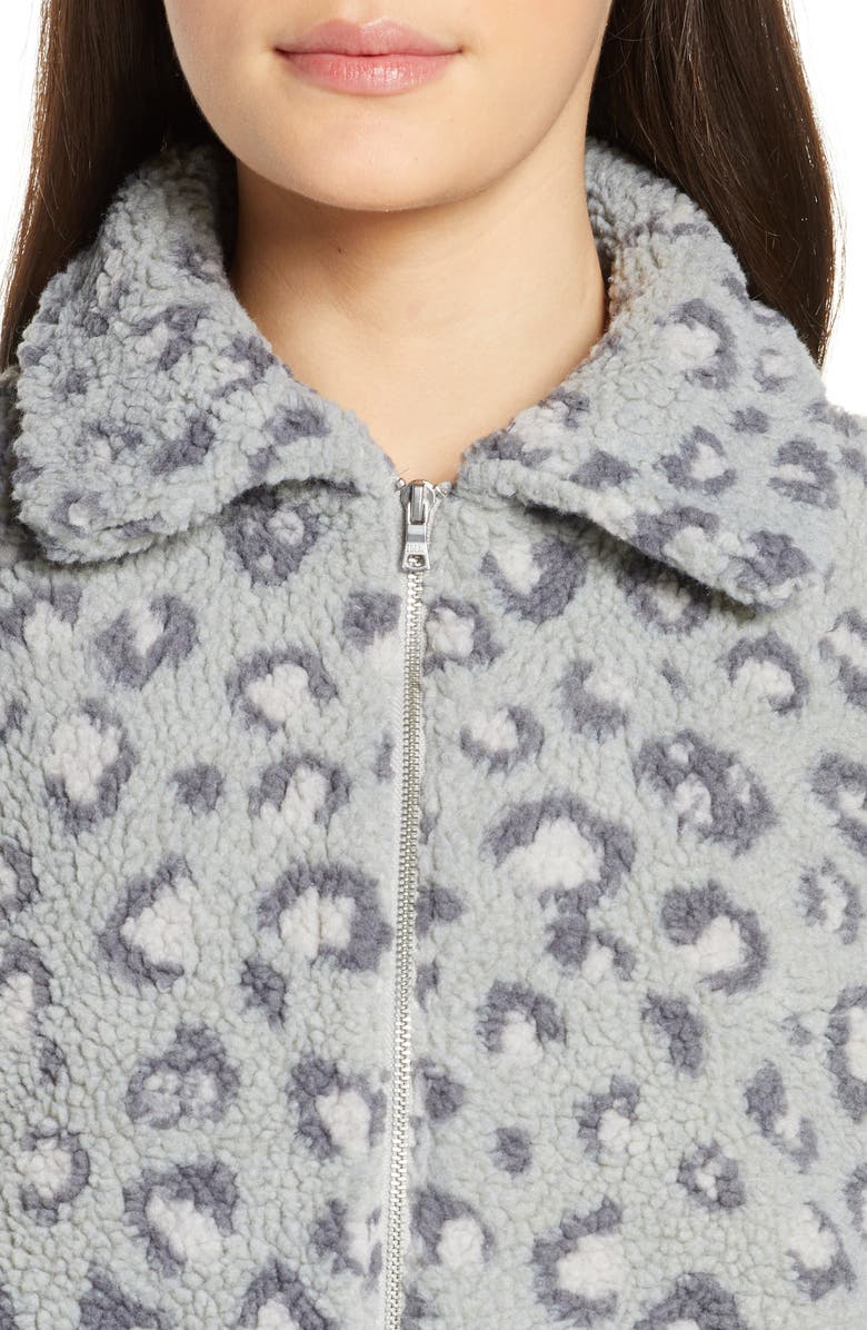 Beyond Yoga All Time Faux Fur Bomber Jacket, Alternate, color, 